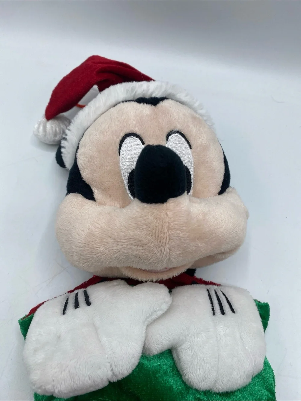 Christmas Disney Mickey Mouse 3D Stocking Plush Stuffed Holiday Festive Themed